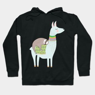 Sloth Ride On A Llama Hoodie